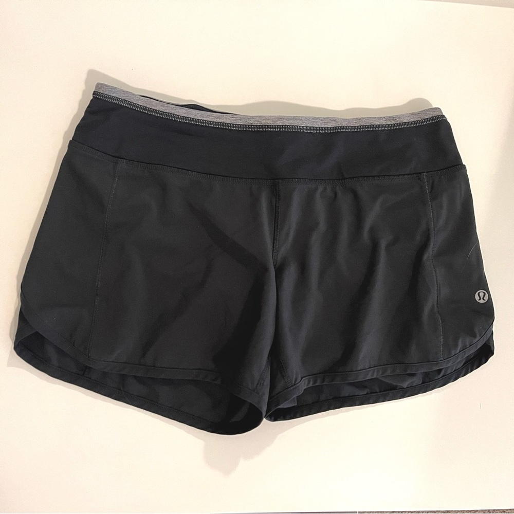 Lululemon Speed-Up Mid-Rise Lined Running Short 4” Black - Size 4